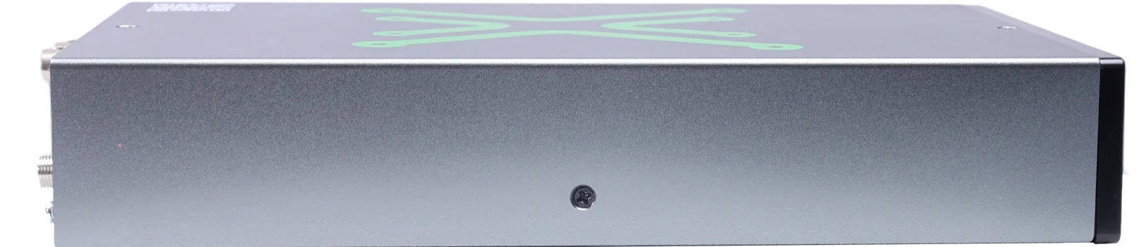 Side profile of the metal enclosure